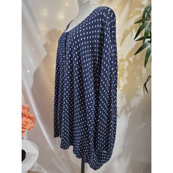 Catherines Diamond Knit Button Cardigan Sweater Womens Plus Size 5X 34/36W Blue - Picture 2 of 8